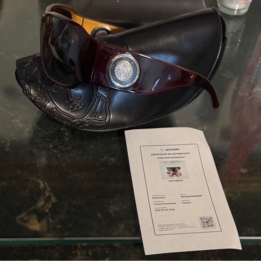 Versace authentic Sunglasses with case & COA